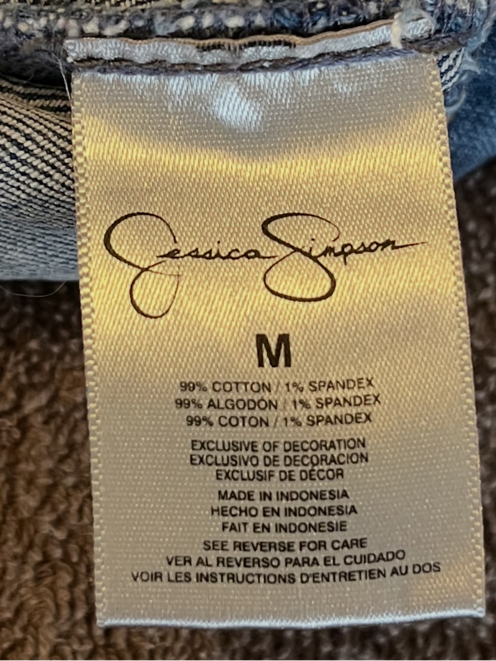 Jessica Simpson Boho
Ombre Bleached Denim Jacket Size Medium - Picture 9 of 14